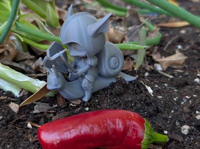 Stone Snail Knight - Garden