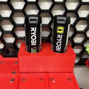 Ryobi 4v Battery Gridfinity 1x2x4 - USB C Up