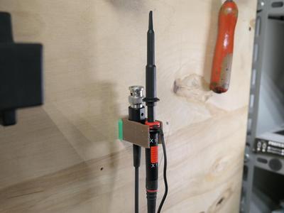 Oscilloscope probe holder