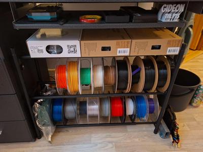 Extendable shoe-rack to filament-rack conversion