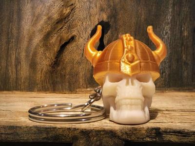 Viking Skull Keychain – 3D Printable Model