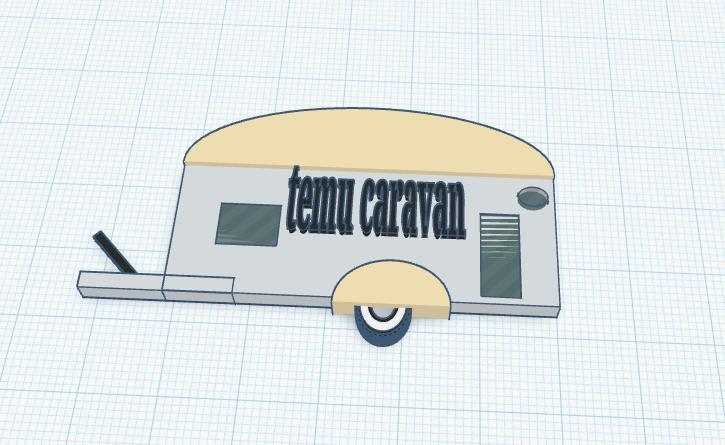 temu caravan/caravan keyring