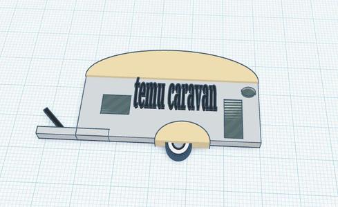 temu caravan/caravan keyring