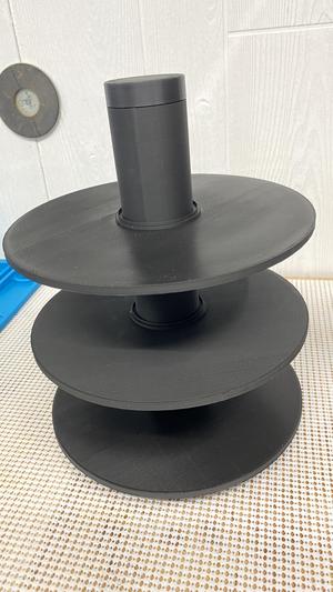 Display unit with stacking segments and cap - WIP
