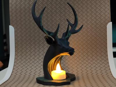 Deer Statue - LED Tea light Holder