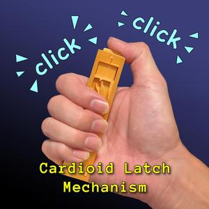 Push Push Cardioid Latch 🖊️ Clicky Button Fidget