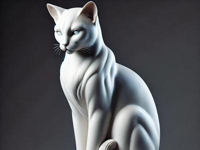 Cat statue