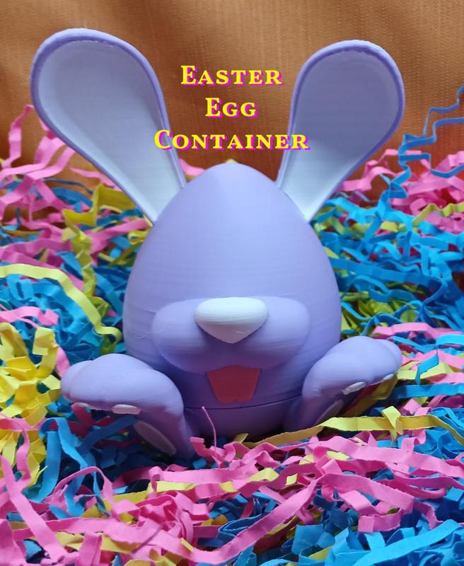 Eggles Bunny Easter Egg Threaded Container 