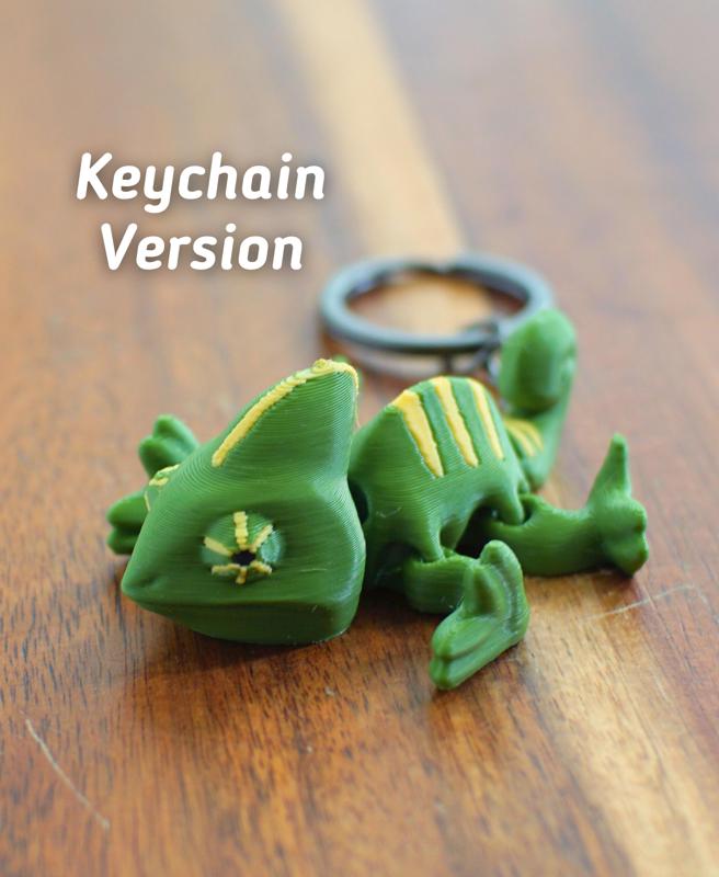 Crazy Chameleon - Articulated Fidget Chameleon - Ludo 3D toy