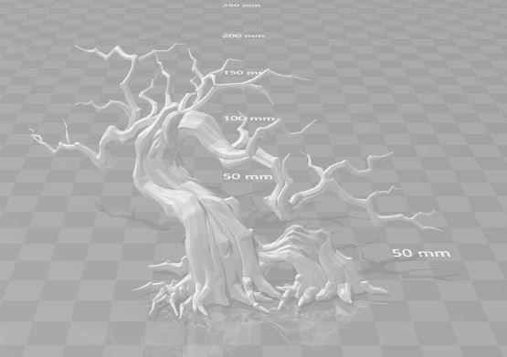 borrow tree - low poly