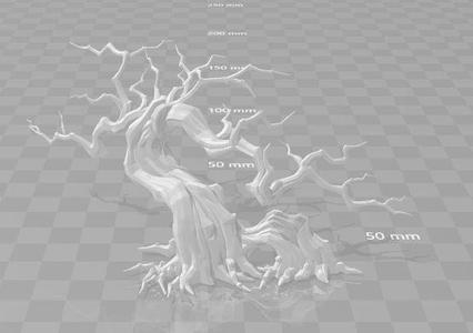 borrow tree - low poly