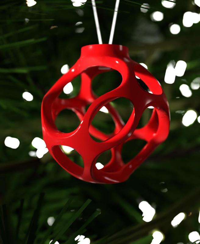 Christmas Ornament Fractal Frost 001