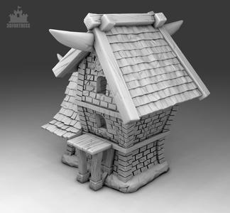 Brick building