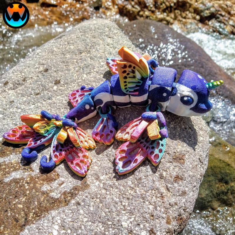 Flutterphin, Cinderwing3d, Fairy Flutter Articulated Dolphin