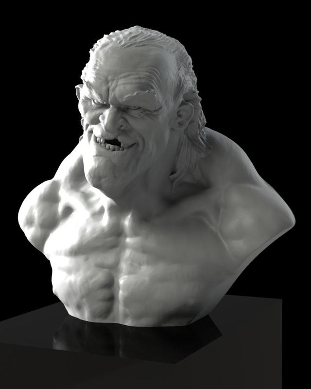 Scary old dude bust !