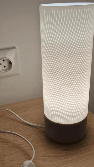 Desk lamp SPIRAL | lamp with socket E14 | Lampshade