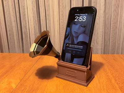 phonograph phone stand / amplifier