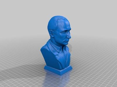 Vladimir Putin bust - no tie