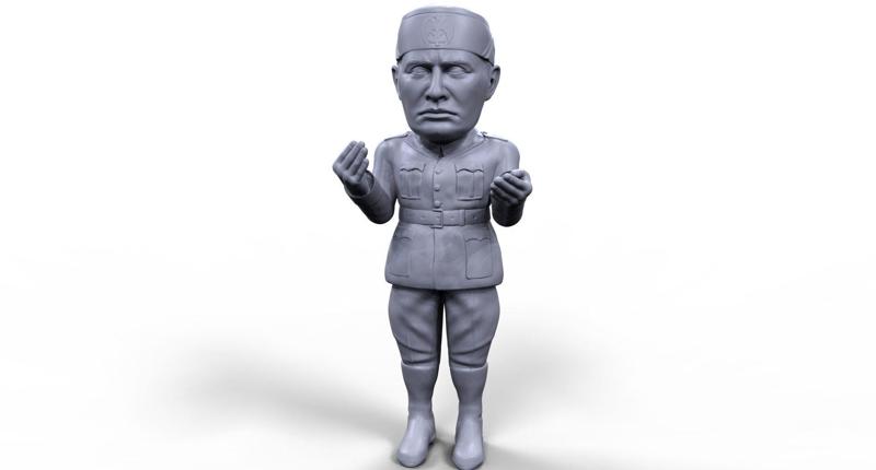 Benito Mussolini stylized high quality 3D printable miniature
