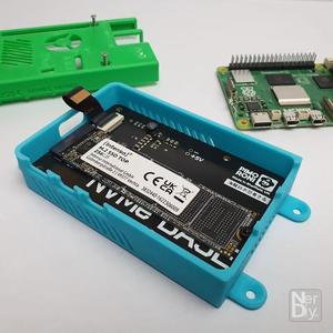 Raspberry Pi 5 & Pimoroni NVME Base Housing by Nerdiy.de   