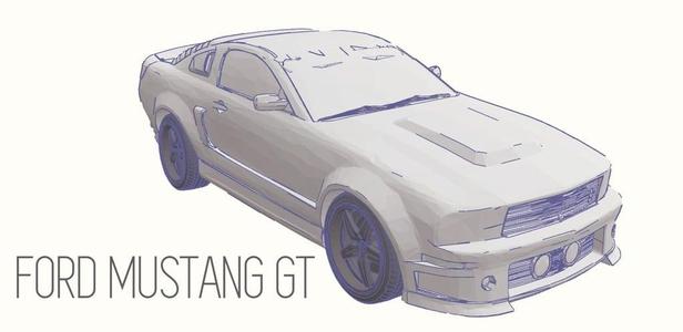 Ford Mustang GT - Model 1:64