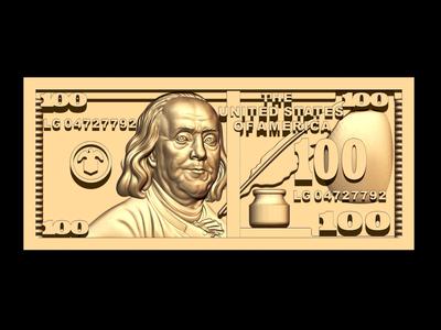 New one hundred 100 Dollar bill front side only