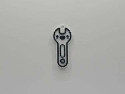 Cute Wrench Keychain   