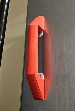 Refrigerator Door Handle - designed to be mounted with 3M Command Strips (No Supports)