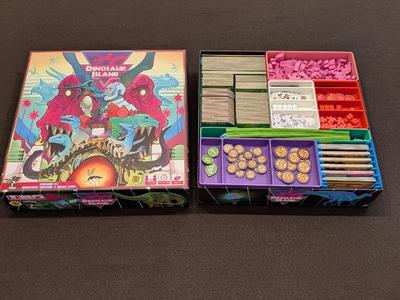 Dinosaur Island Board Game Insert   