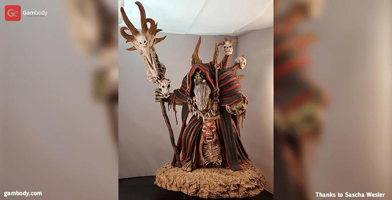 Gul'dan WoW STL files for 3D Printing | Assembly Model