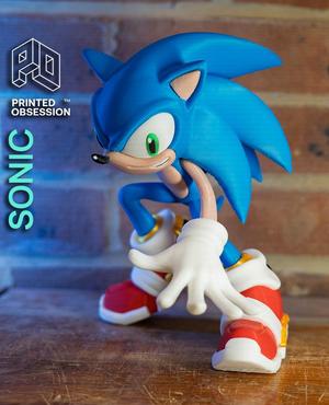 Sonic - Fan Art - PRINT IN PARTS - FULL COLOR