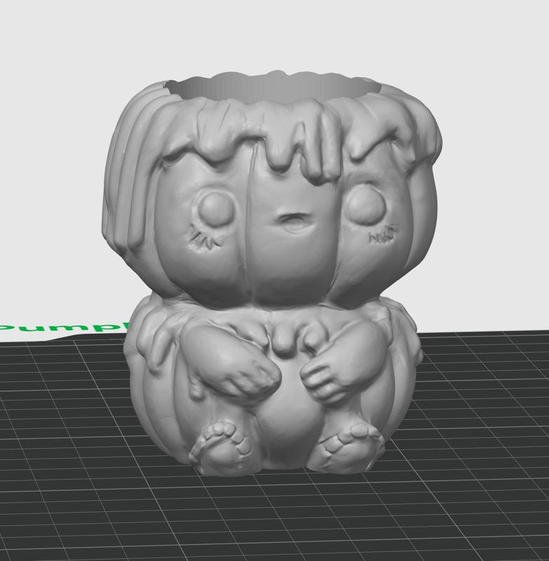 Cute Pumpkin Candle Holder - Print in Place No Supports- SEREV3d stl