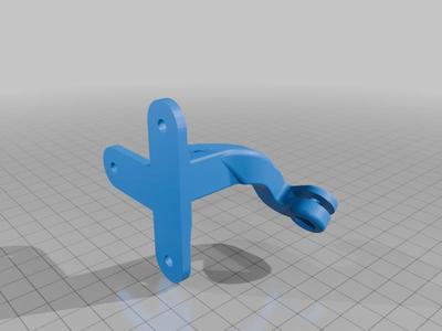 Action Cam Glider Mount by SteFly Flat Foot Remix