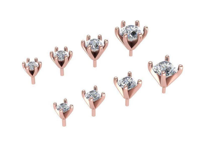 Heads Set - best jeweller set N01 printable 3d model