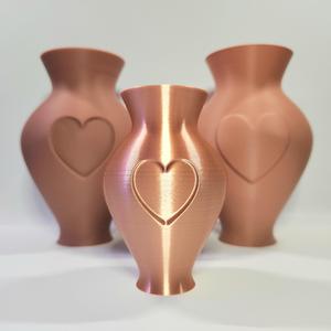 'Enduring Love' Decorative Hearts Flower Vase :: Home Decor