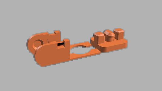 Initial link for cable chain with fastener for 2020 profile   