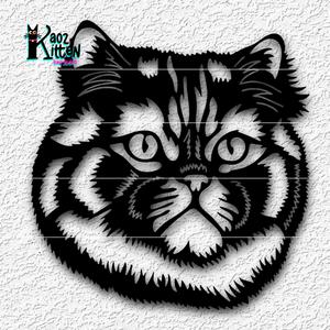 shorthair kitty cat wall art 