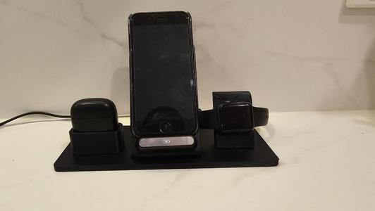 Phone, Apple Watch and USBC earphone Charge stand