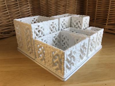 Celtic Knot Gridfinity Bin 1x2 Extended