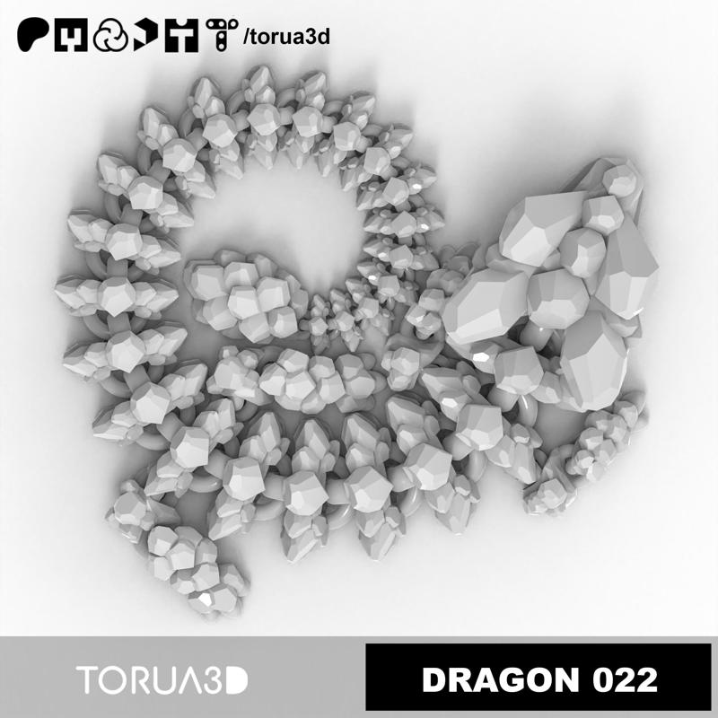 Articulated Dragon 022 - Print in place - No supports - STL 