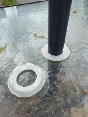 Glass Table Umbrella Collar