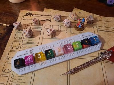 D&D Spell Slot Tracker- Axe Theme