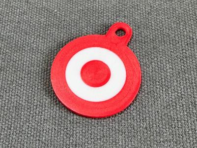 Target Logo Keychain