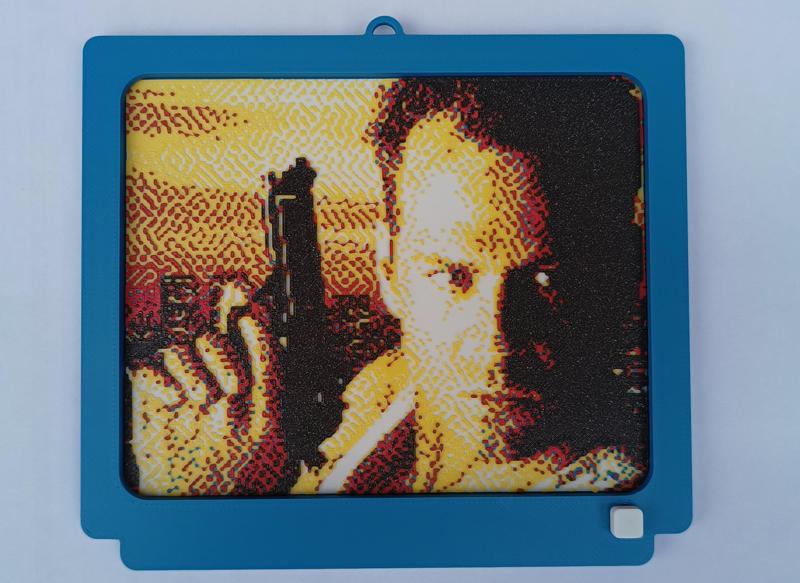 Mini TV frame showing Die Hard