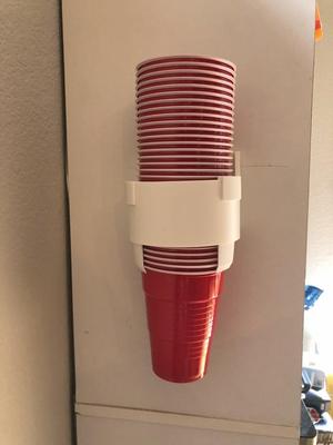 18oz Solo cup holder/dispenser. Remix of Improved Office Cup Dispenser by phhinkey