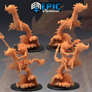 Giant Seahorse Set / Fish-Folk Rider Collection / Sea Monster