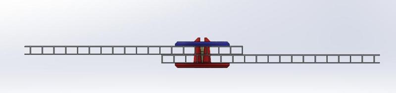 Fastener (dowel) for connecting 2x4mm polycarbonate.