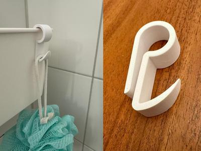 Universal Shower Basket Hook – Compatible with IKEA Tisken