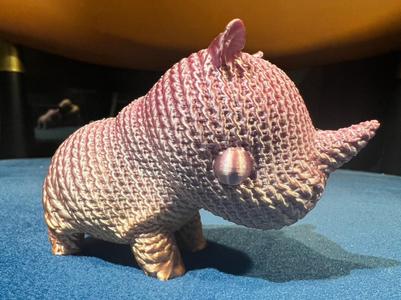 Knitted baby rhino