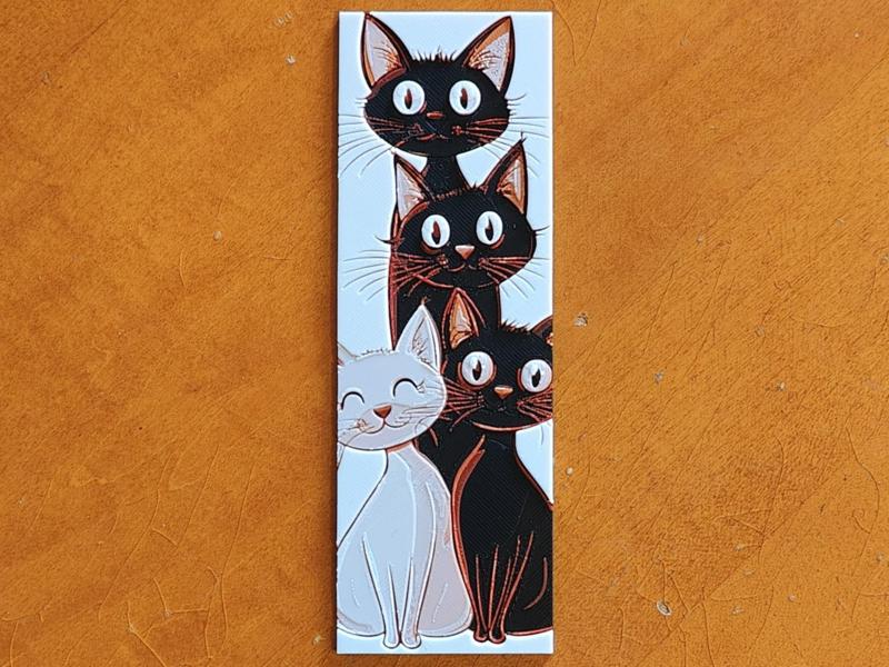 Cats Bookmark - 4 Colours